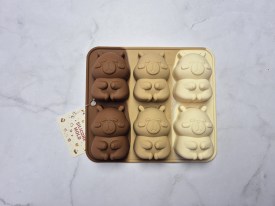 Molde silicona tricolor 6 capibara grande